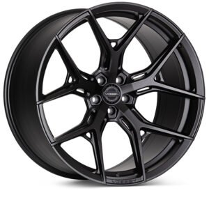 1 Brand New Vossen HF-5 22x10.5 Gloss Black Wheels