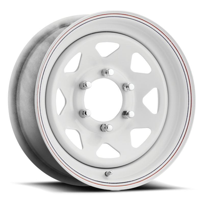 CARLSTAR 13X4.5 5on4.5 Carlstar 8 Spoke WhiteWS F564 Wheel WHEELS