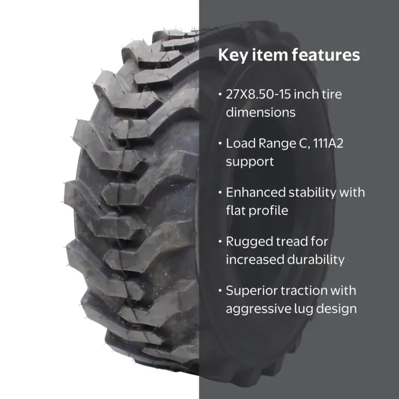 CARLSTAR 27X8.50-15 C TL GROUND FORCE 400 R-4 SKID STEER