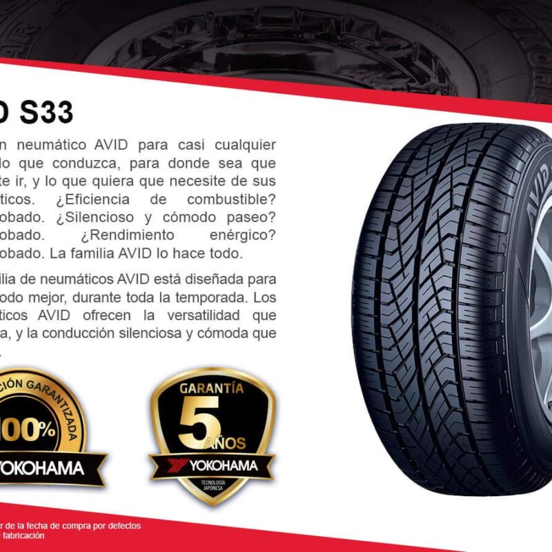 YOKOHAMA P195/65R15 AVID S33D OE PASSENGER/CUV/SUV