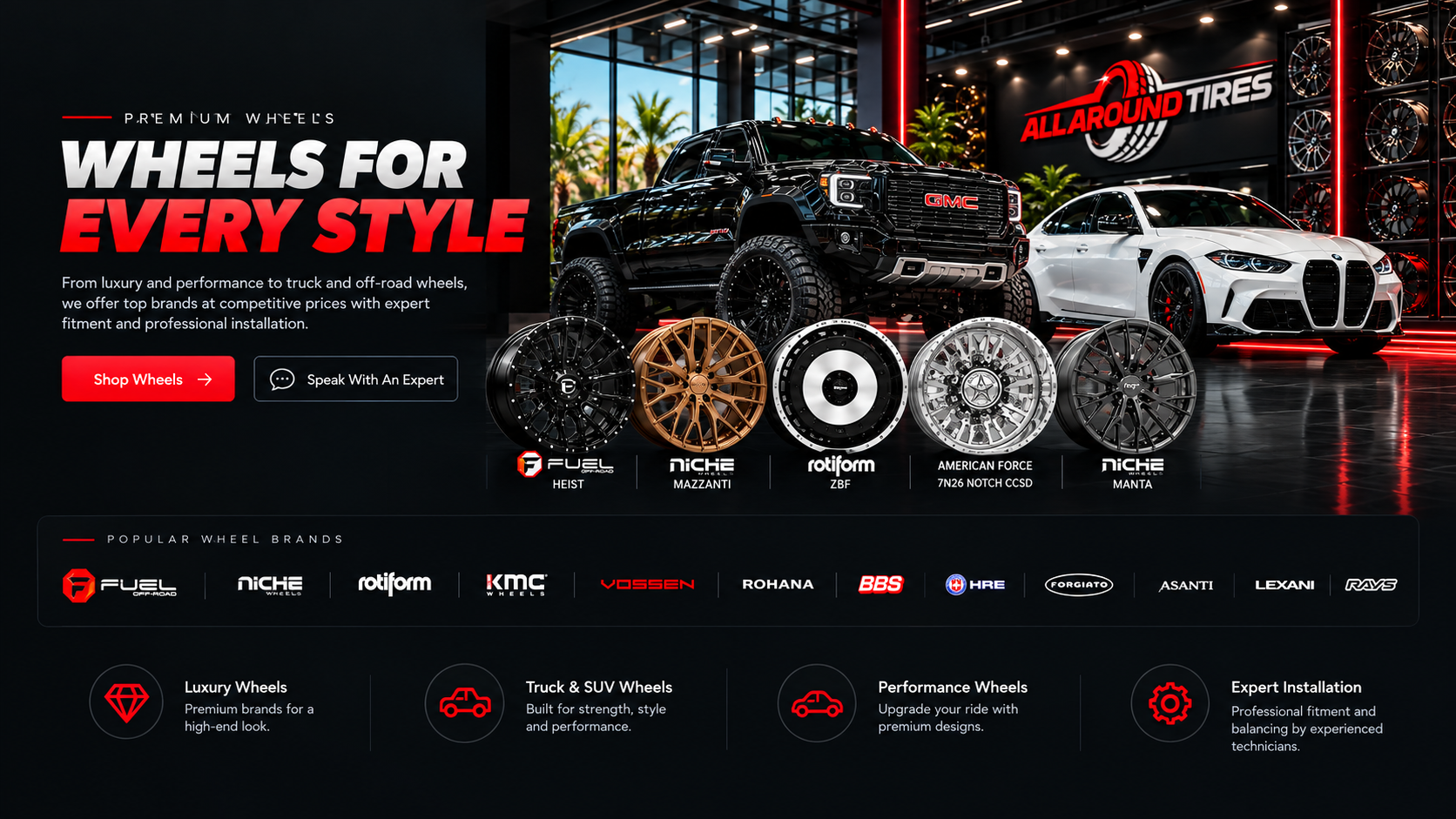 Wheel brand hero